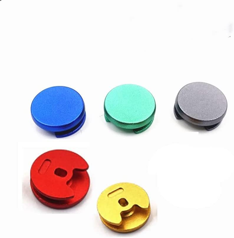 1pcs Metal Buttons for 3DS 3DS XL 3DS LL Analog Controller Stick Cap 3D Joystick Cap for 2DS New 2DS 3DS LL XL Thumbstick Button (red)